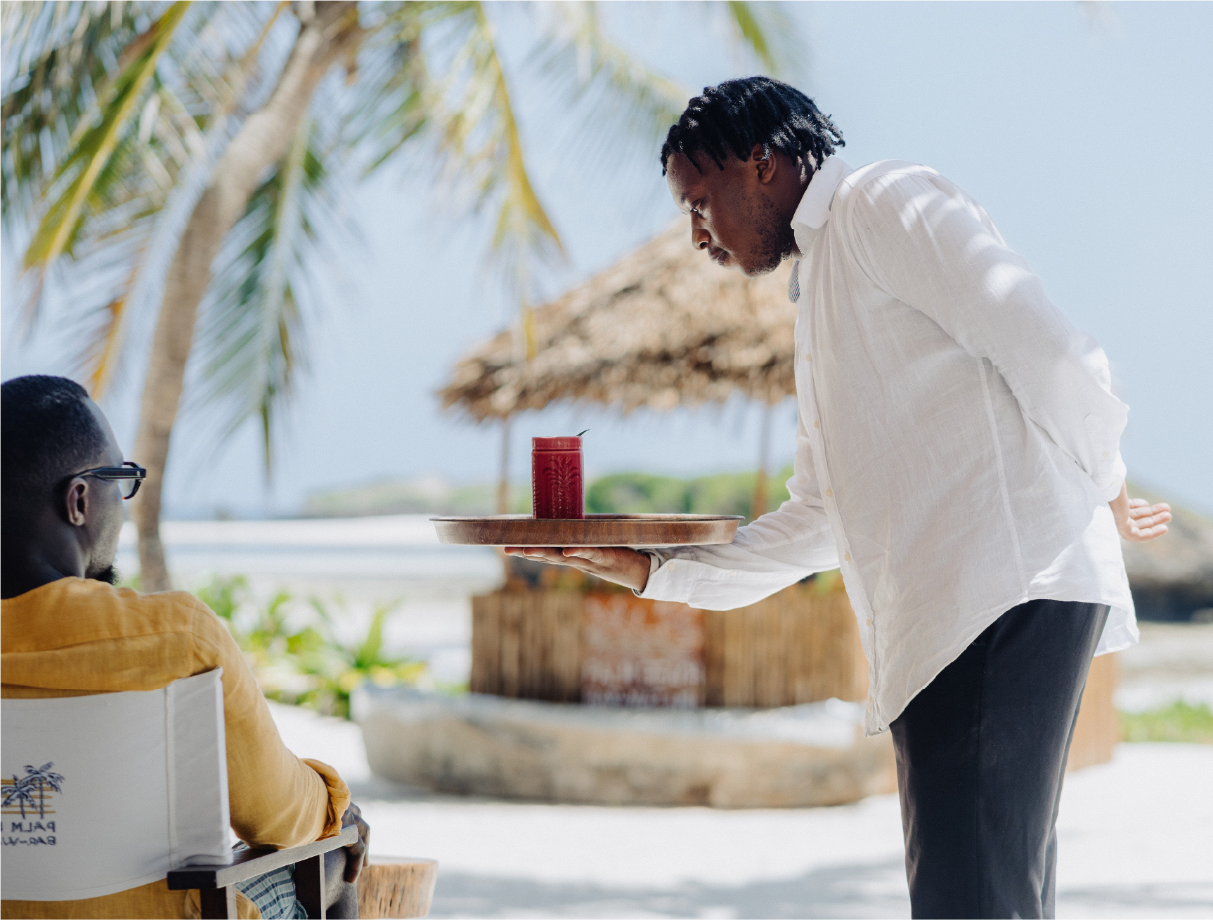 Private seating and event setup at Palm Beach Watamu